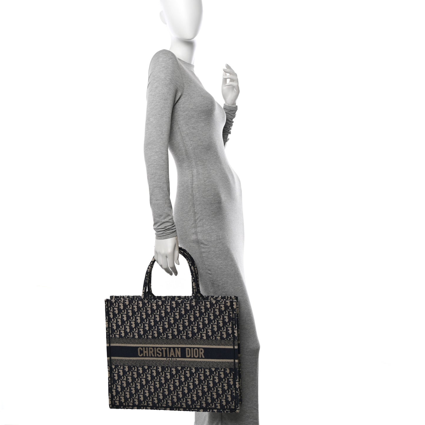 Oblique Large Book Tote Blue Multicolor