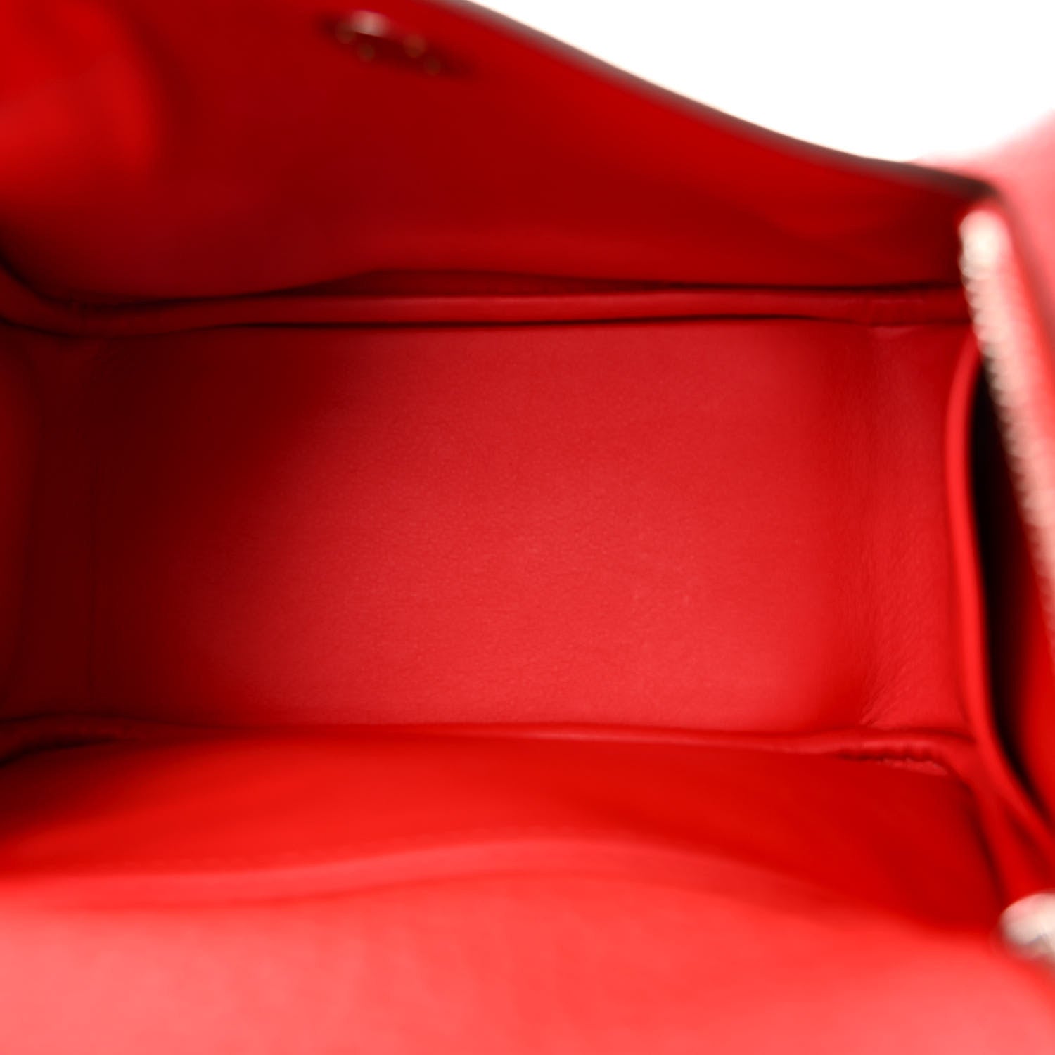 Hermes Taurillon Clemence Mini Lindy 20 Rouge De Coeur 5 of 11