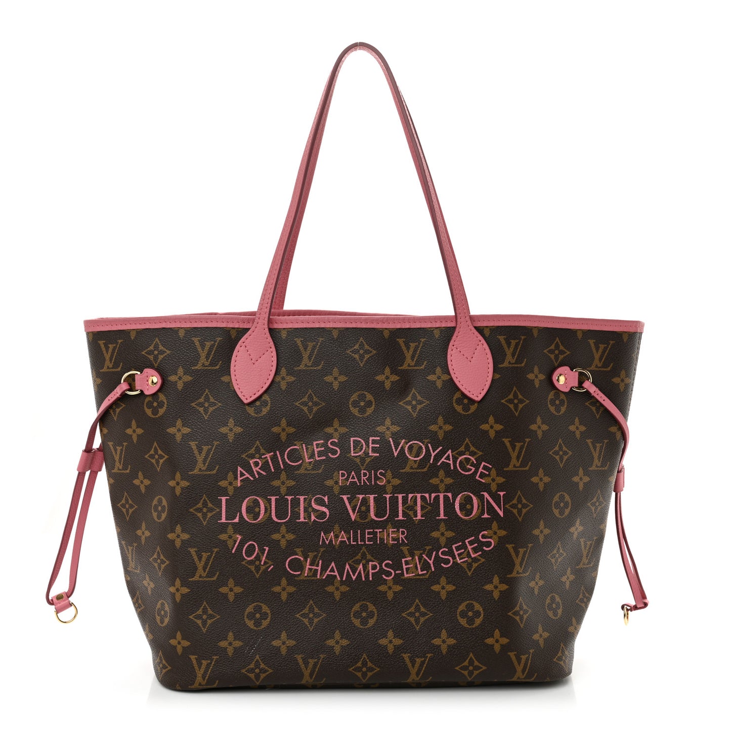 Monogram Articles de Voyage Ikat Neverfull MM Rose Velours