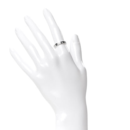 Tiffany Platinum Diamond Logo Band Ring 50 5.5 2 of 5