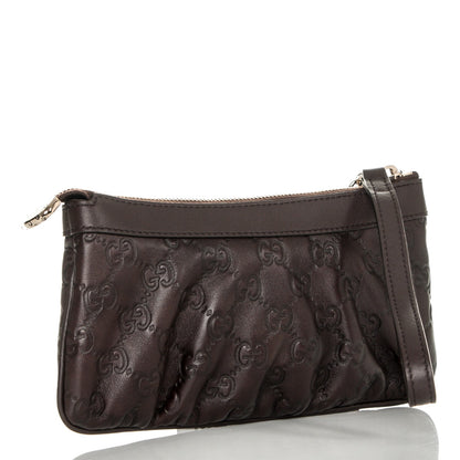Gucci Guccissima Signature New Britt Wristlet Chocolate 3 of 8
