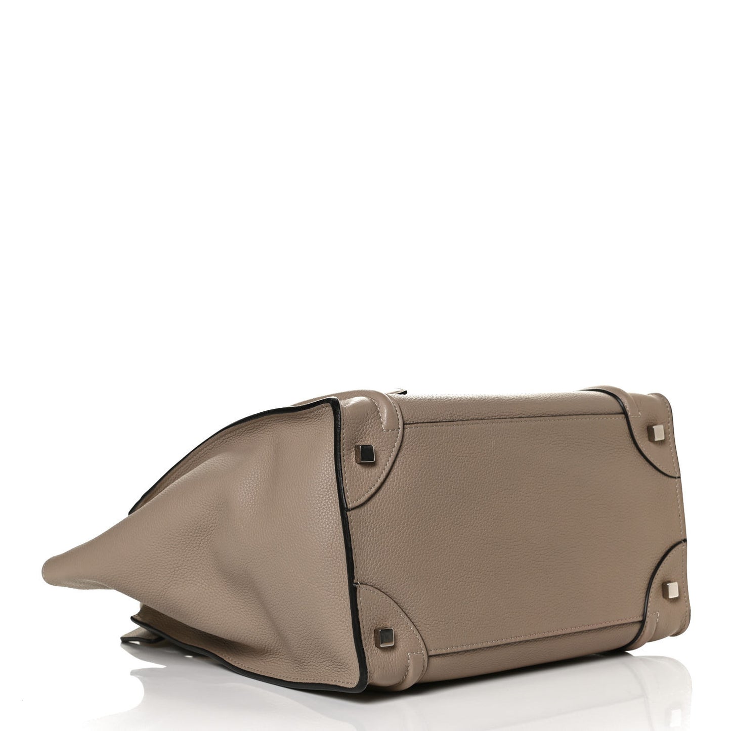 Drummed Calfskin Mini Luggage Dune