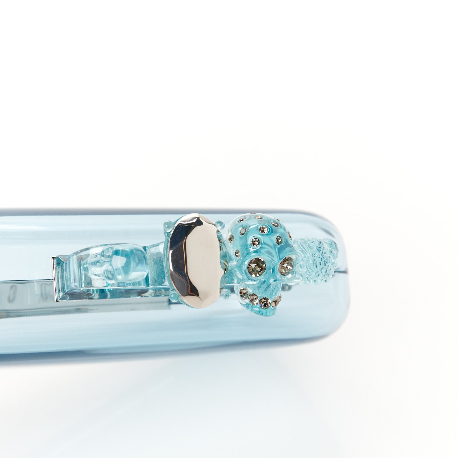 Alexander McQueen Resin Knuckle Clutch Pale Blue 12 of 12