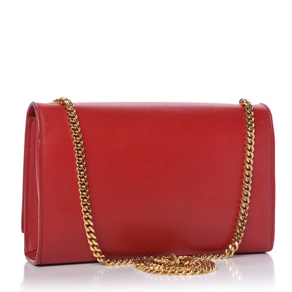 Saint Laurent Smooth Calfskin Medium Classic Monogram Kate Tassel Satchel Lipstick Red 3 of 10