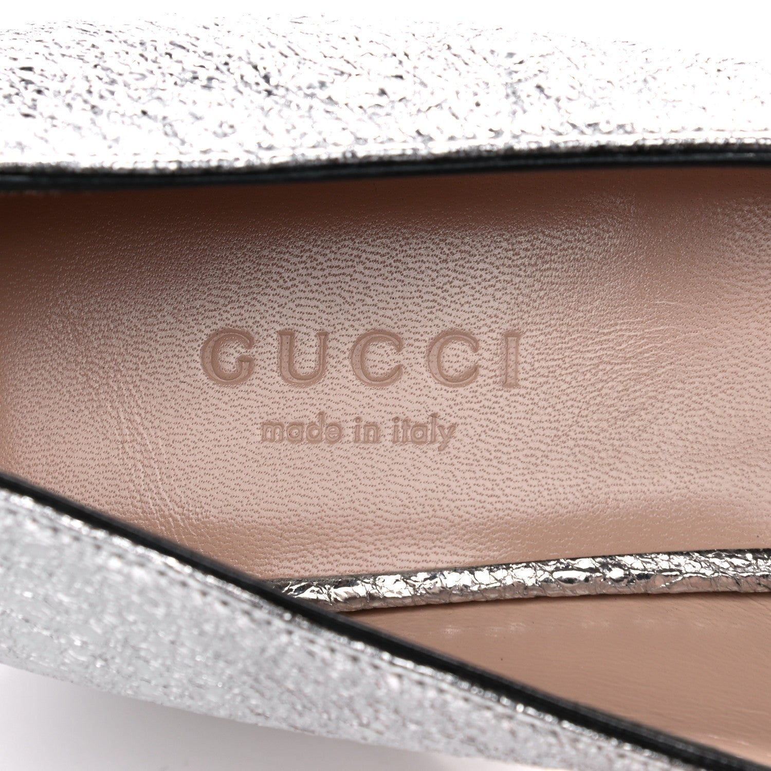 Gucci Galassia GG Marmont Fringe 50mm Loafer Pumps 37 Argento 6 of 9