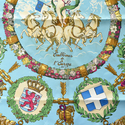 Hermes Silk Emblemes de L'Europe Scarf 90 3 of 7