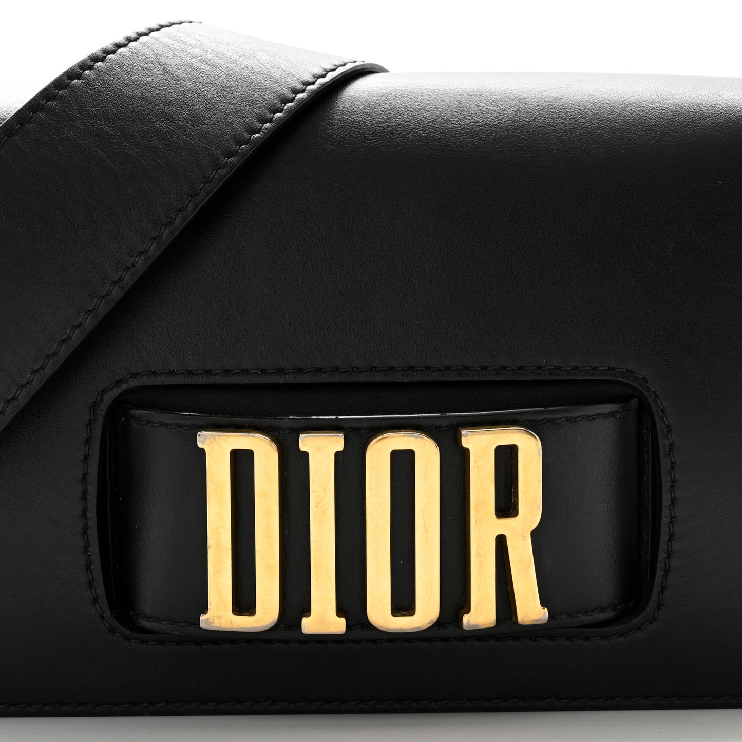 Smooth Calfskin Dio(r)evolution Flap Bag Black