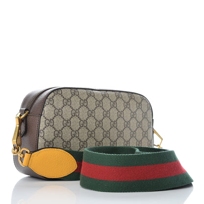 Gucci GG Supreme Monogram Web Neo Vintage Shoulder Bag Beige New Acero Crop 3 of 10