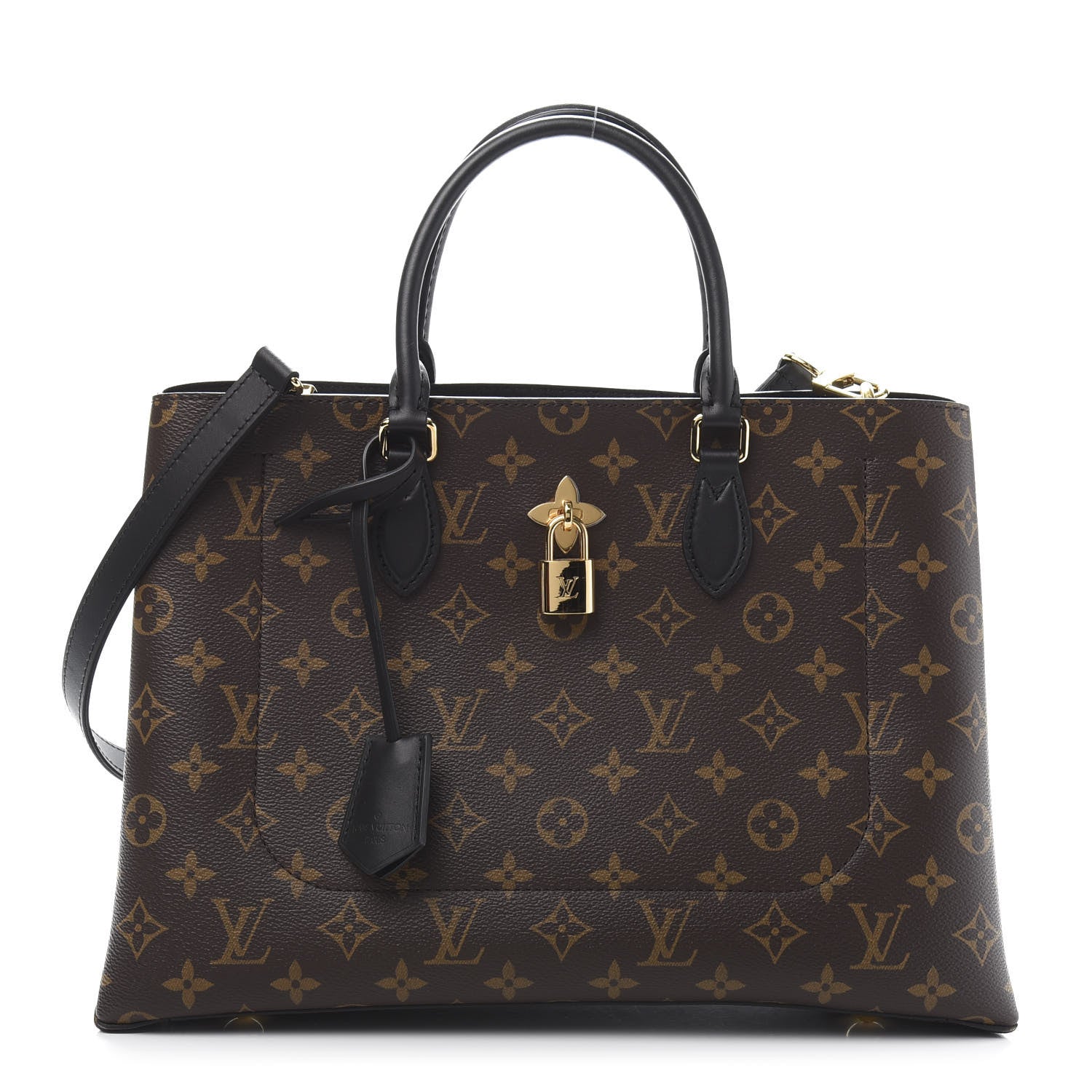 Louis Vuitton Monogram Flower Tote Black 1 of 11