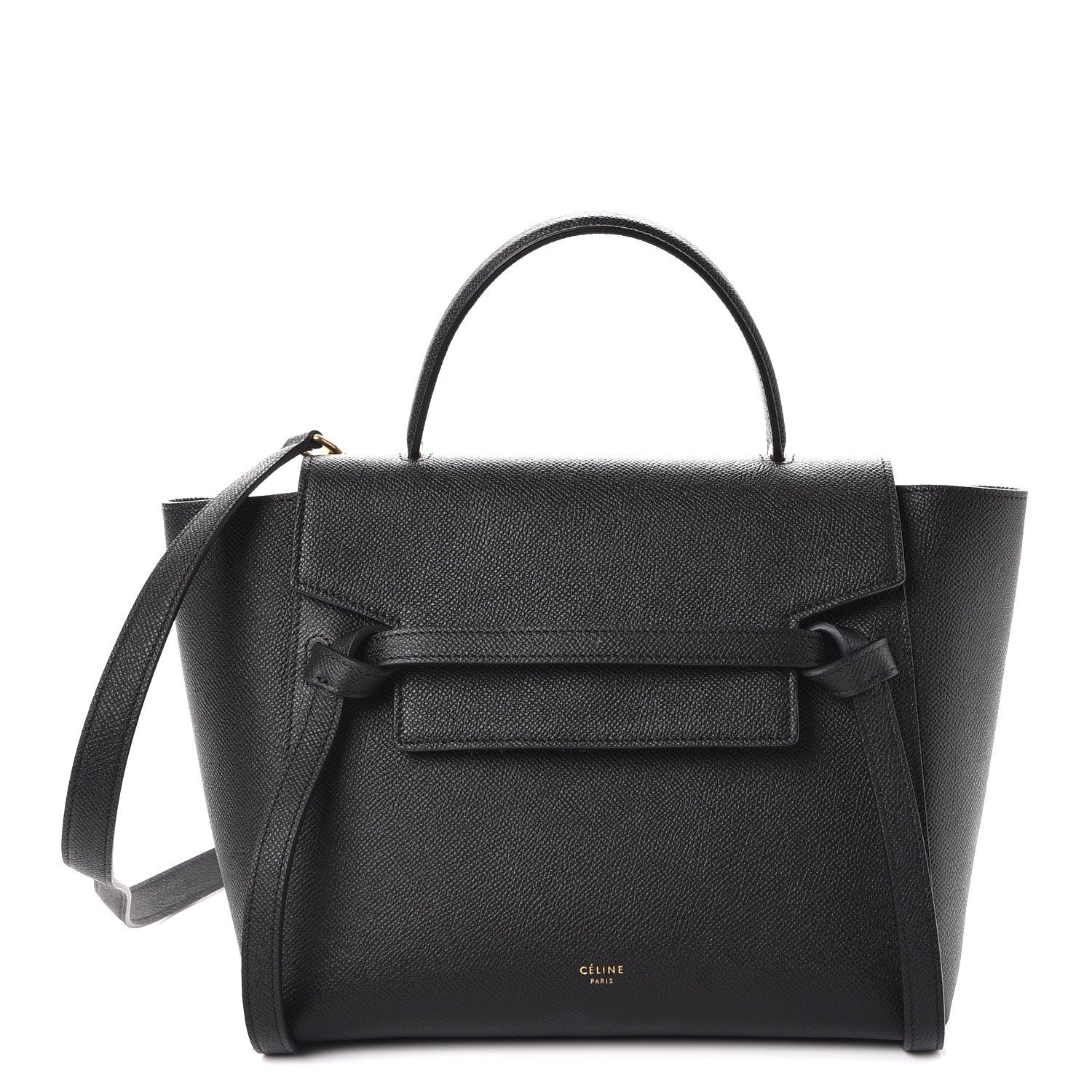 Celine Grained Calfskin Micro Belt Bag Black 1 of 9