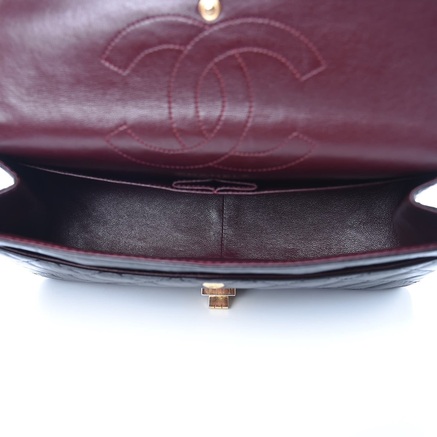 Aged Calfskin Quilted 2.55 Reissue 226 Flap Black