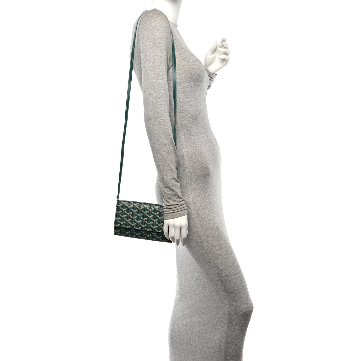 Goyard Goyardine Varenne Continental Wallet Green 2 of 14