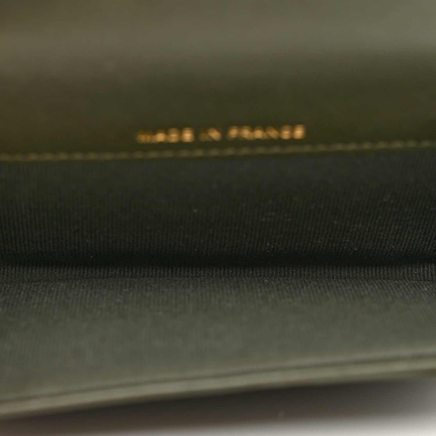 Chanel Lambskin Quilted Flap Card Holder Wallet Khaki 5 of 8