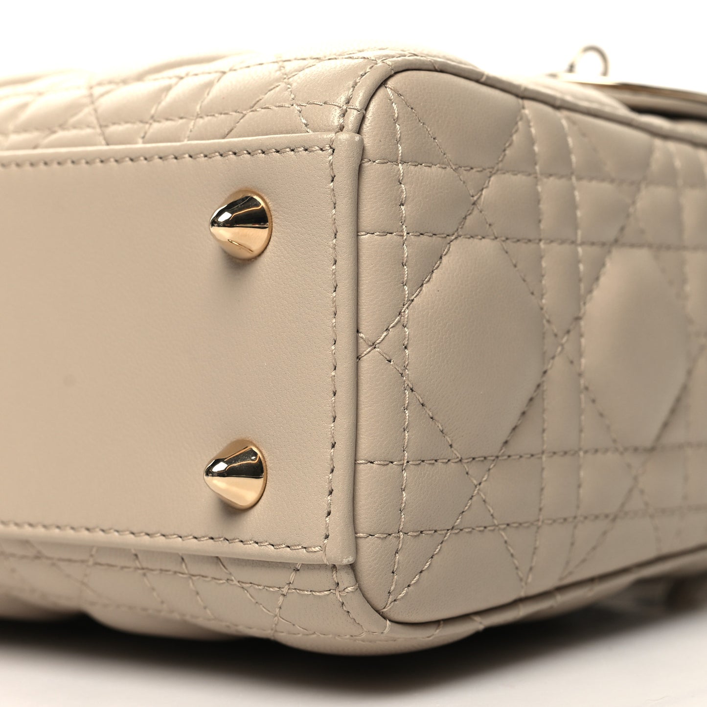 Lambskin Cannage Small My ABCDior Lady Dior Beige