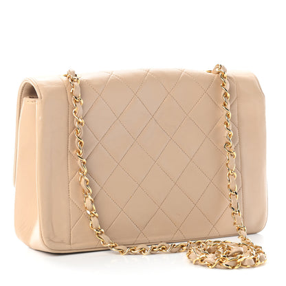 Chanel Lambskin Quilted Small Single Flap Beige 2 of 9