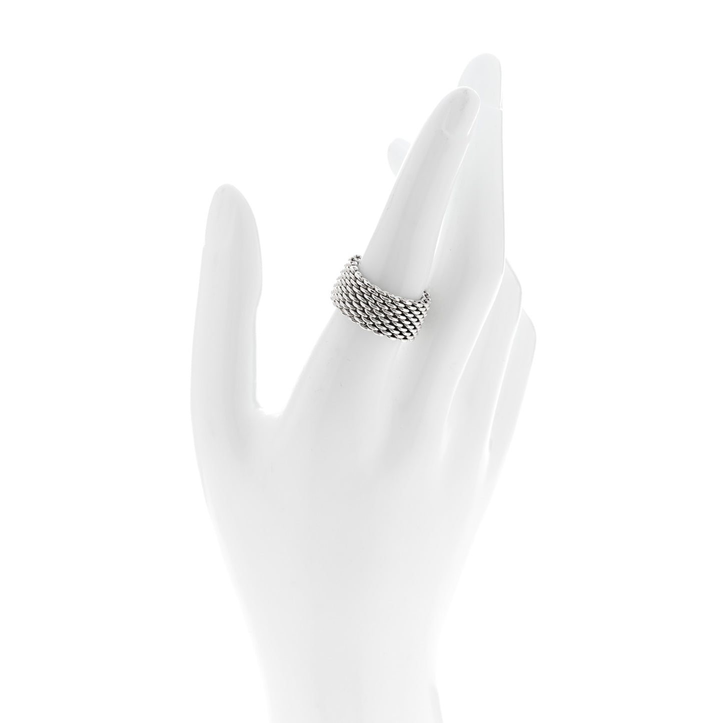 Sterling Silver Somerset Mesh Ring 54 6.75
