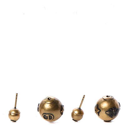 Christian Dior Metal Bee Mise En Dior Tribal Earrings Gold 3 of 4