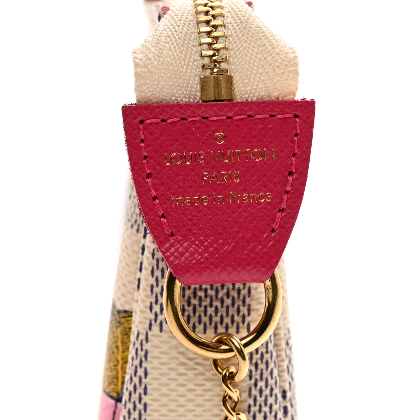 Damier Azur 2021 Christmas Animation Hollywood Mini Pochette Accessories Fuchsia