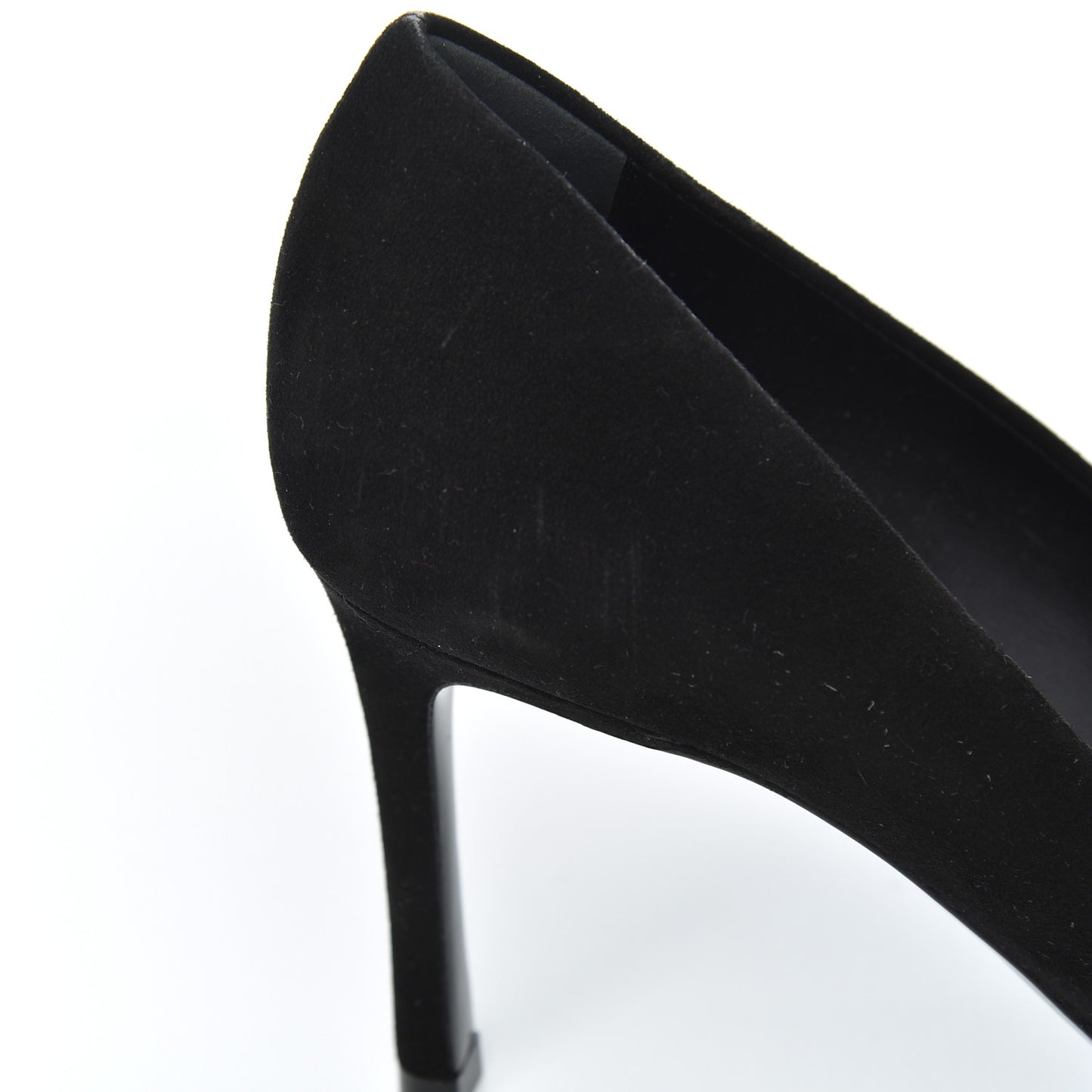 Suede Baby Goat Swarovski Crystal Madeleine Pumps 37 Black