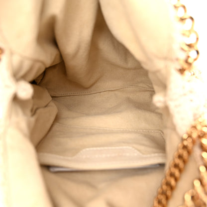 Stella McCartney Cotton Crochet Falabella Ajouree Tote Bag White 5 of 9