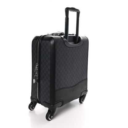 Gucci GG Supreme Monogram Gran Turismo Suitcase Black Grey 2 of 10