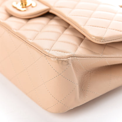 Chanel Lambskin Quilted Medium Double Flap Beige 11 of 11