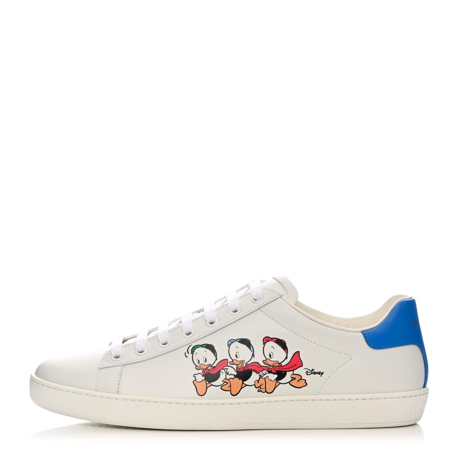 Gucci X DISNEY Calfskin Miro Soft Donald Duck Womens Ace Sneakers 41.5 White Bright Splash 1 of 10