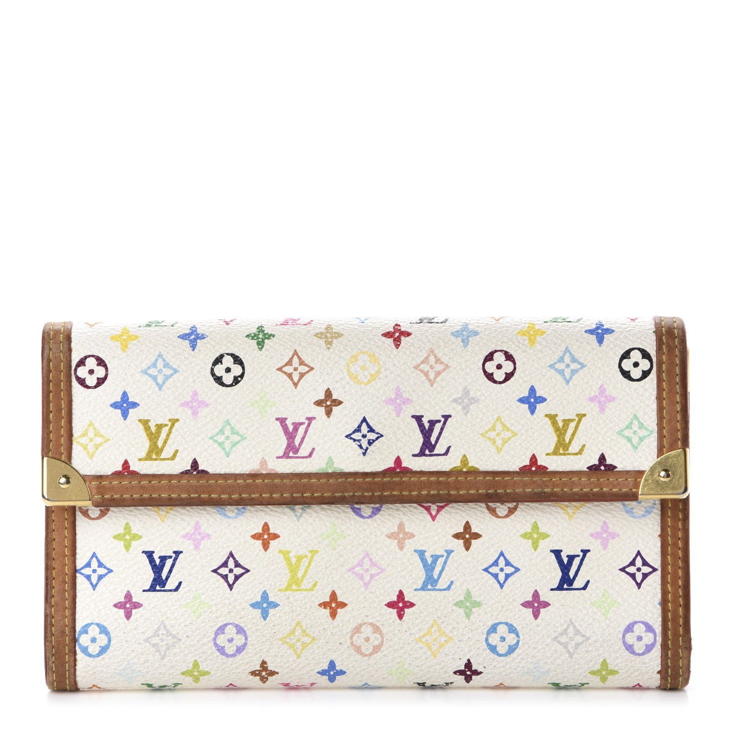 Monogram Multicolor Porte Tresor International Wallet White