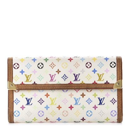 Louis Vuitton Monogram Multicolor Porte Tresor International Wallet White 1 of 8