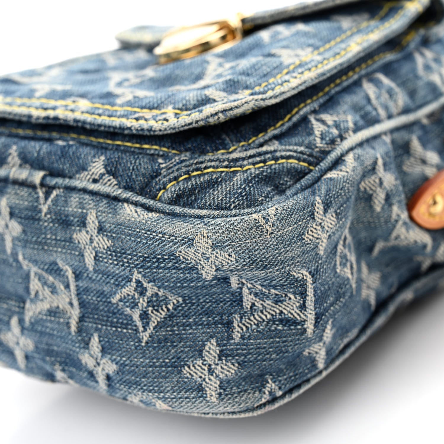 Louis Vuitton Denim Camera Bag Blue 8 of 10