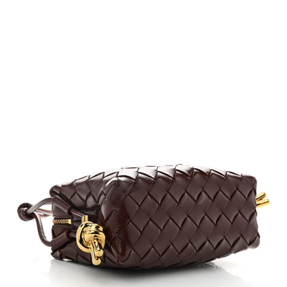 Bottega Veneta Polished Nappa Intrecciato Knot Mini Loop Camera Bag Madder Brown 4 of 9