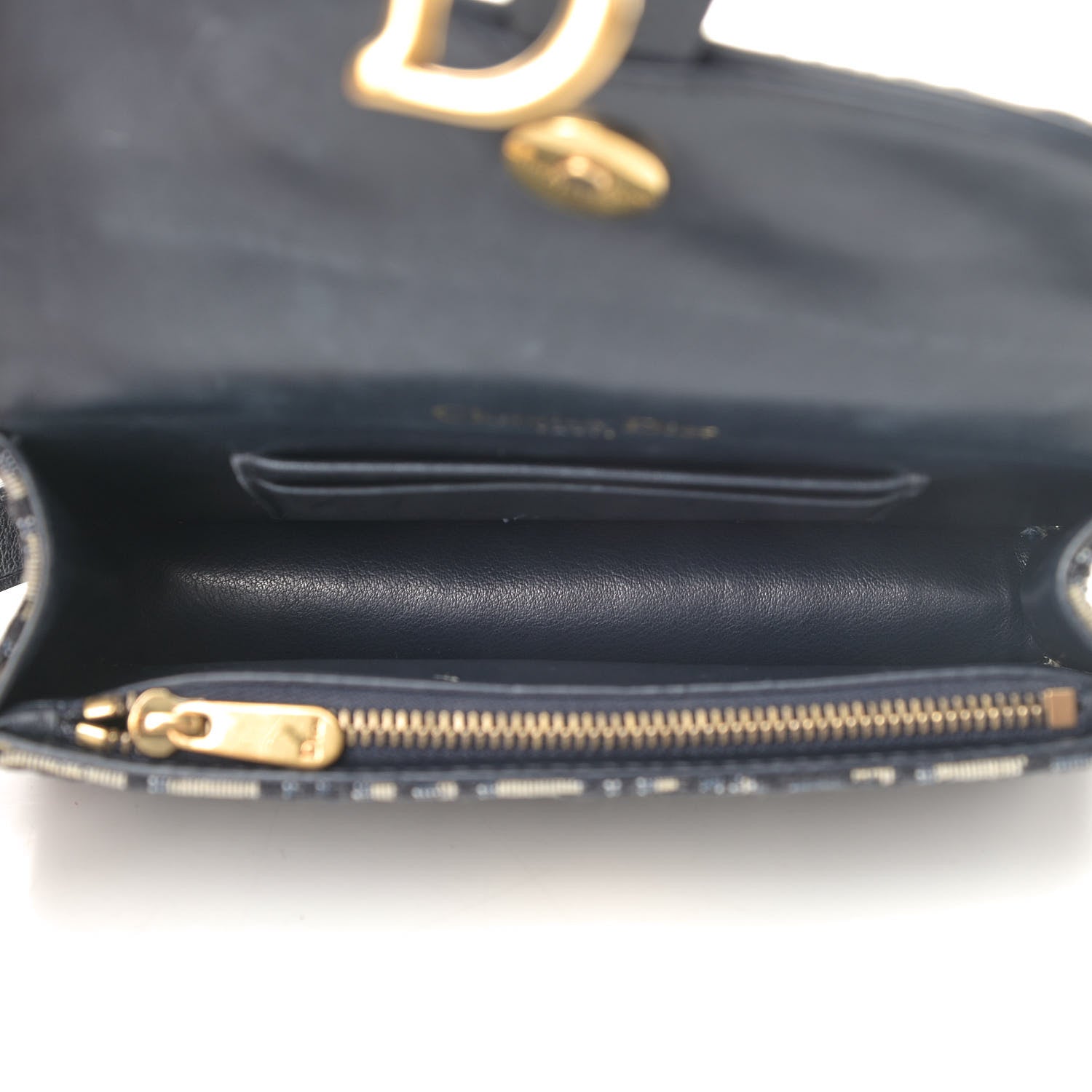Christian Dior Oblique Saddle Belt Bag Blue 4 of 7