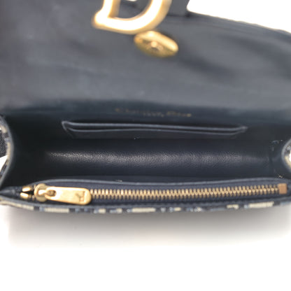 Christian Dior Oblique Saddle Belt Bag Blue 4 of 7