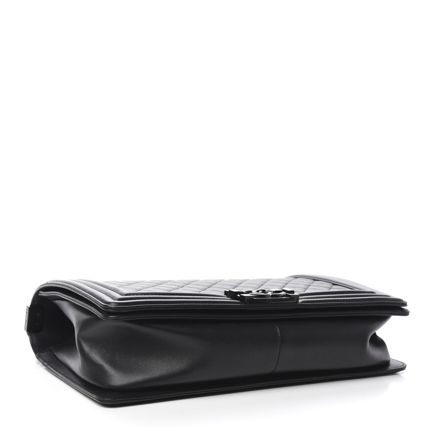 Calfskin Quilted New Medium Boy Flap So Black