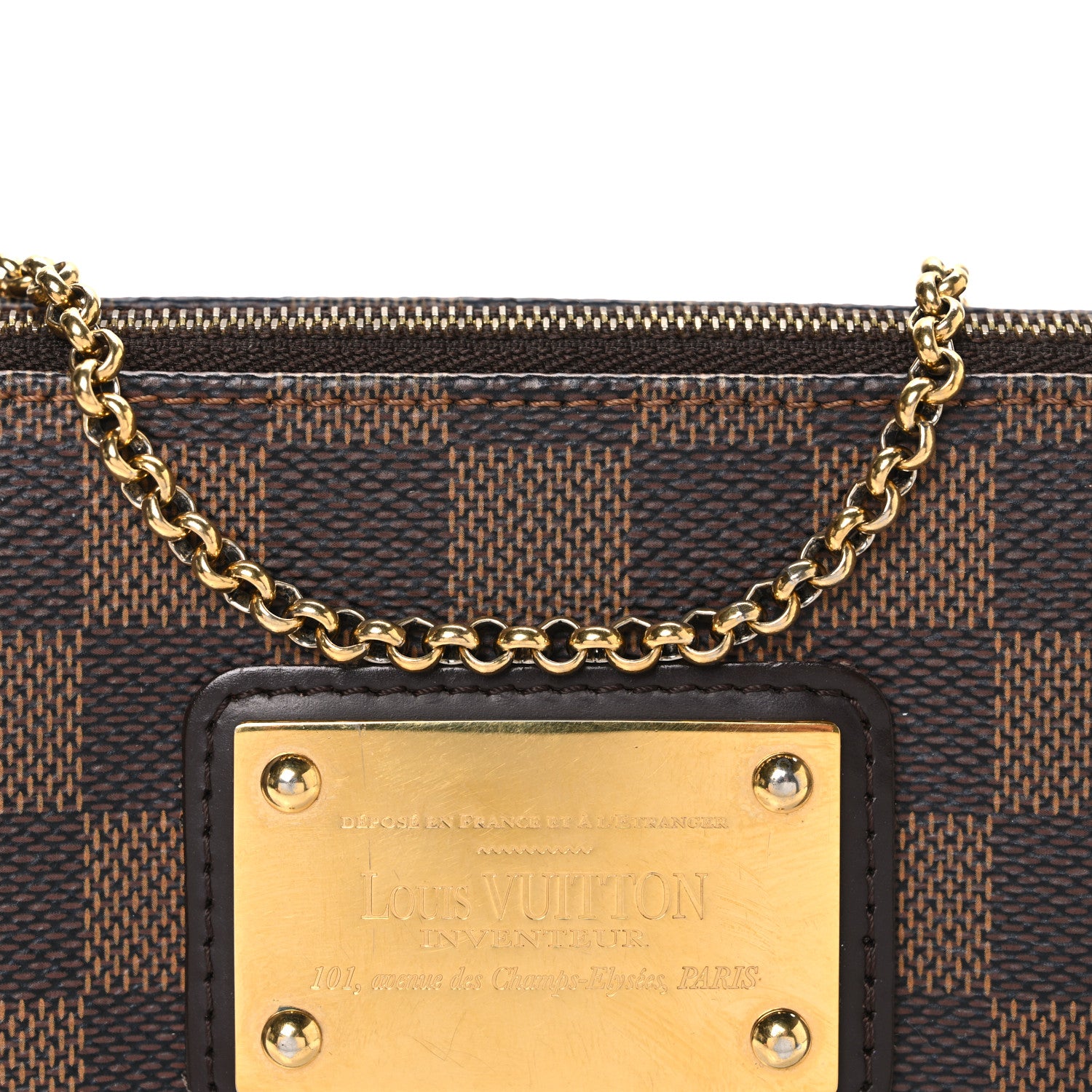 Louis Vuitton Damier Ebene Eva Clutch 8 of 11