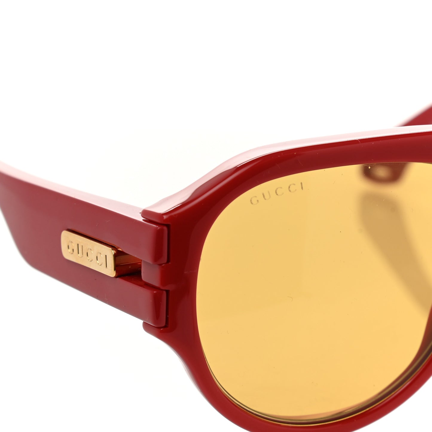 Acetate Aviator Sunglasses GG0665S Red