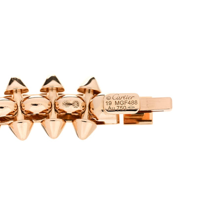 Cartier 18K Pink Gold MM Clash De Cartier Flexible Bracelet 19 3 of 4