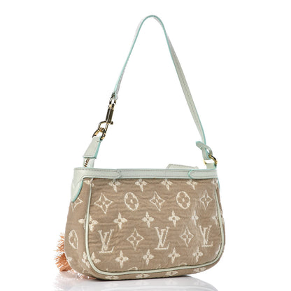 Louis Vuitton Monogram Sabbia Pochette Accessories Vert 2 of 8