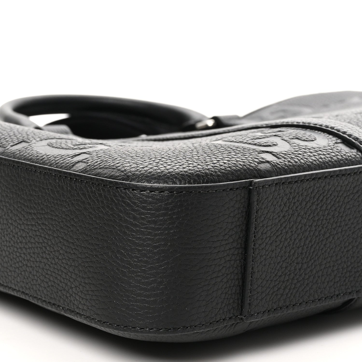 Gucci Piuma Calfskin Jumbo GG Embossed Briefcase Black 9 of 10
