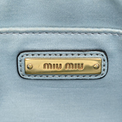Miu Miu Madras Jacquard Camera Bag Lago 6 of 13