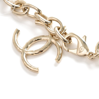 Chanel Hoop Cuba Logo Necklace Gold 4 of 4