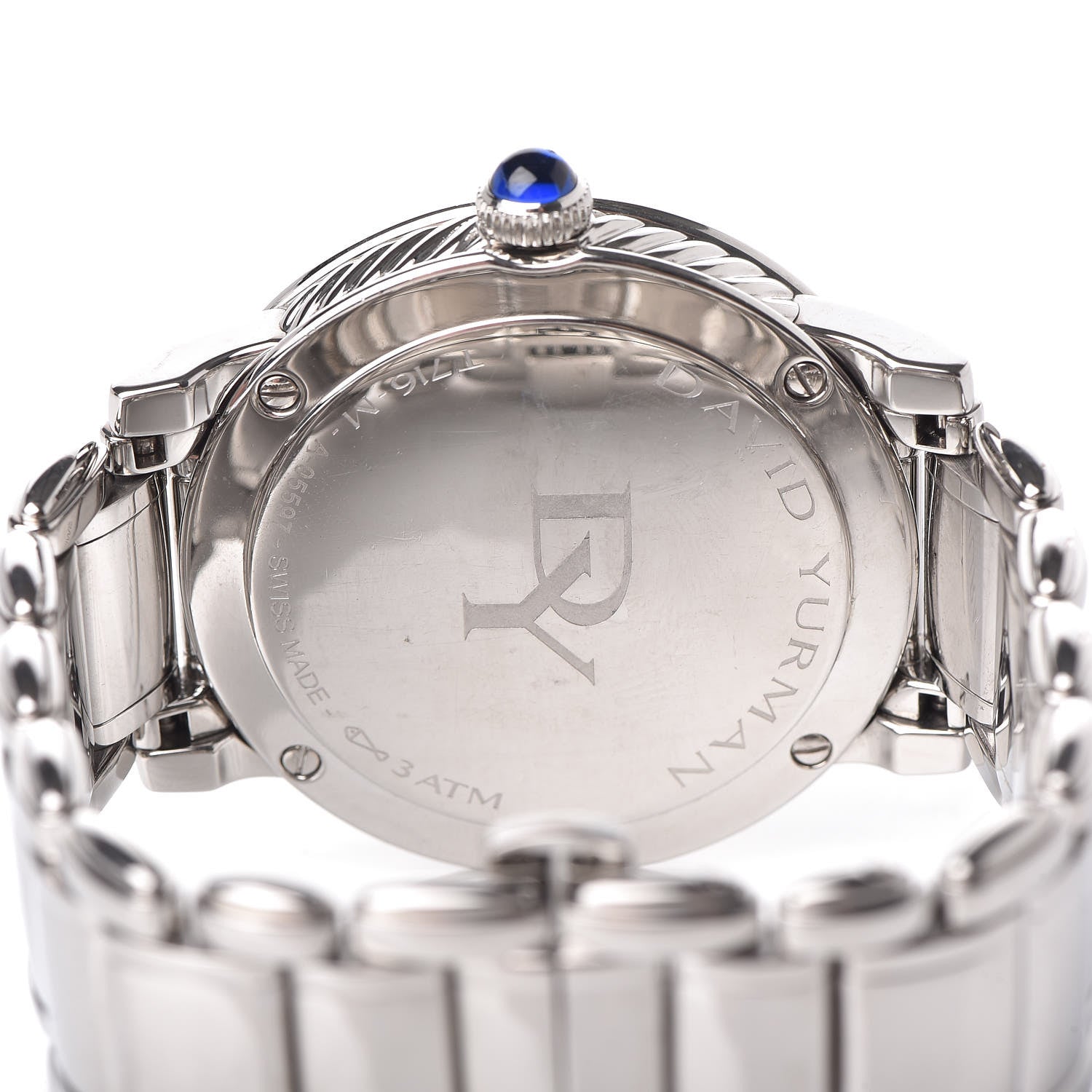 David Yurman Stainless Steel Diamond Bezel Mother of Pearl 38mm Classic Quartz Watch 5 of 8