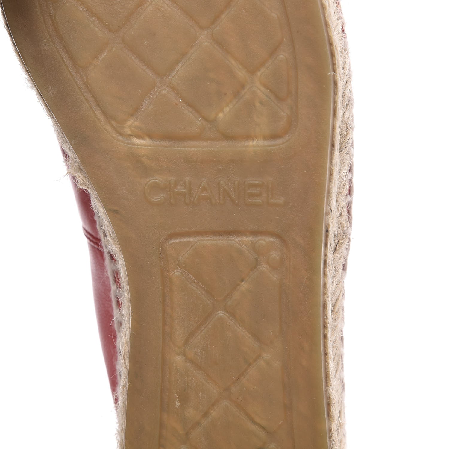 Chanel Lambskin CC Espadrilles 36 Red 7 of 10