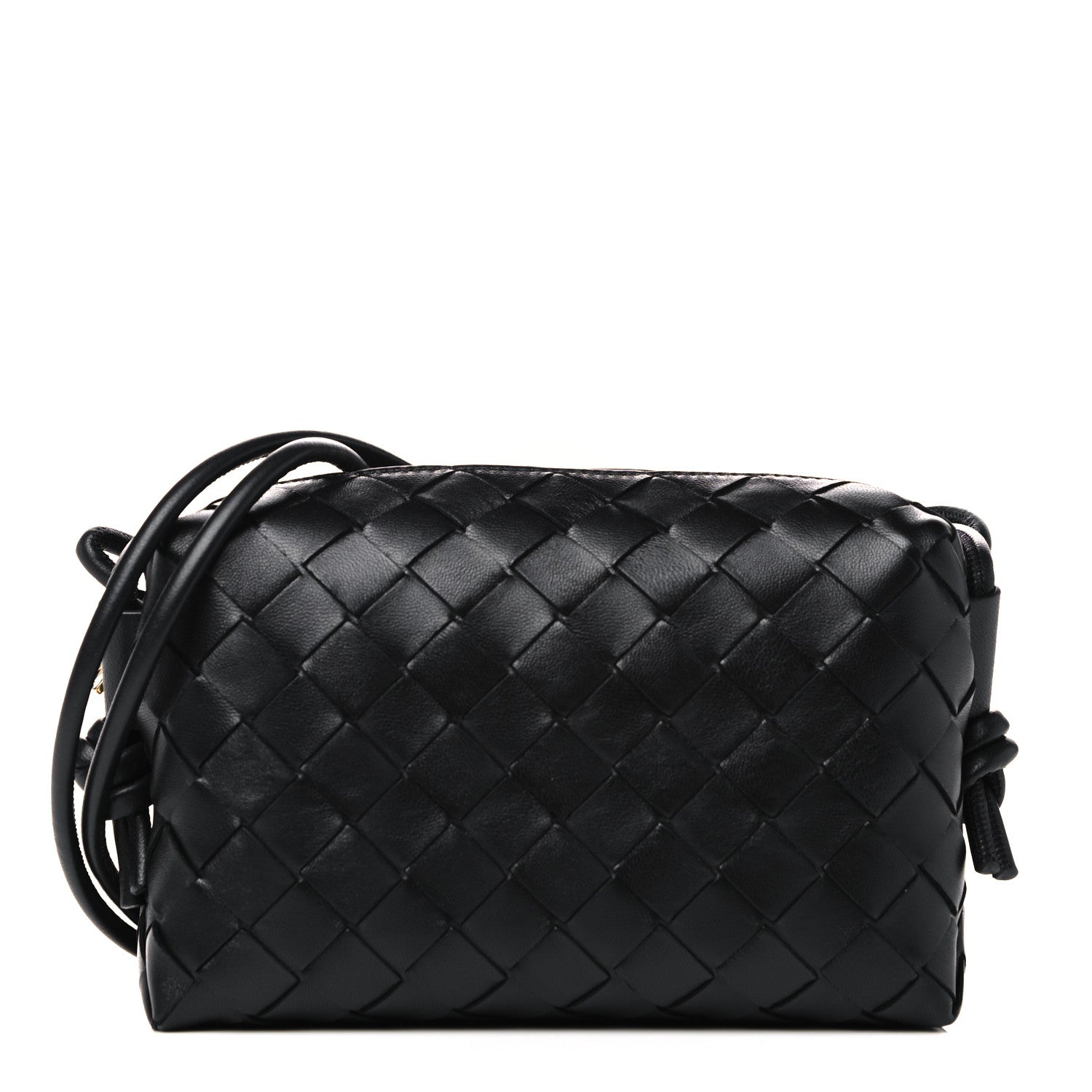 Bottega Veneta Nappa Intrecciato Nodini Mini Crossbody Black 1 of 4