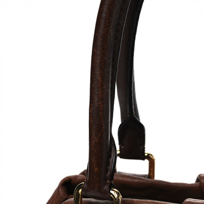 MCM Calfskin Shopper Tote Brown 20 of 21