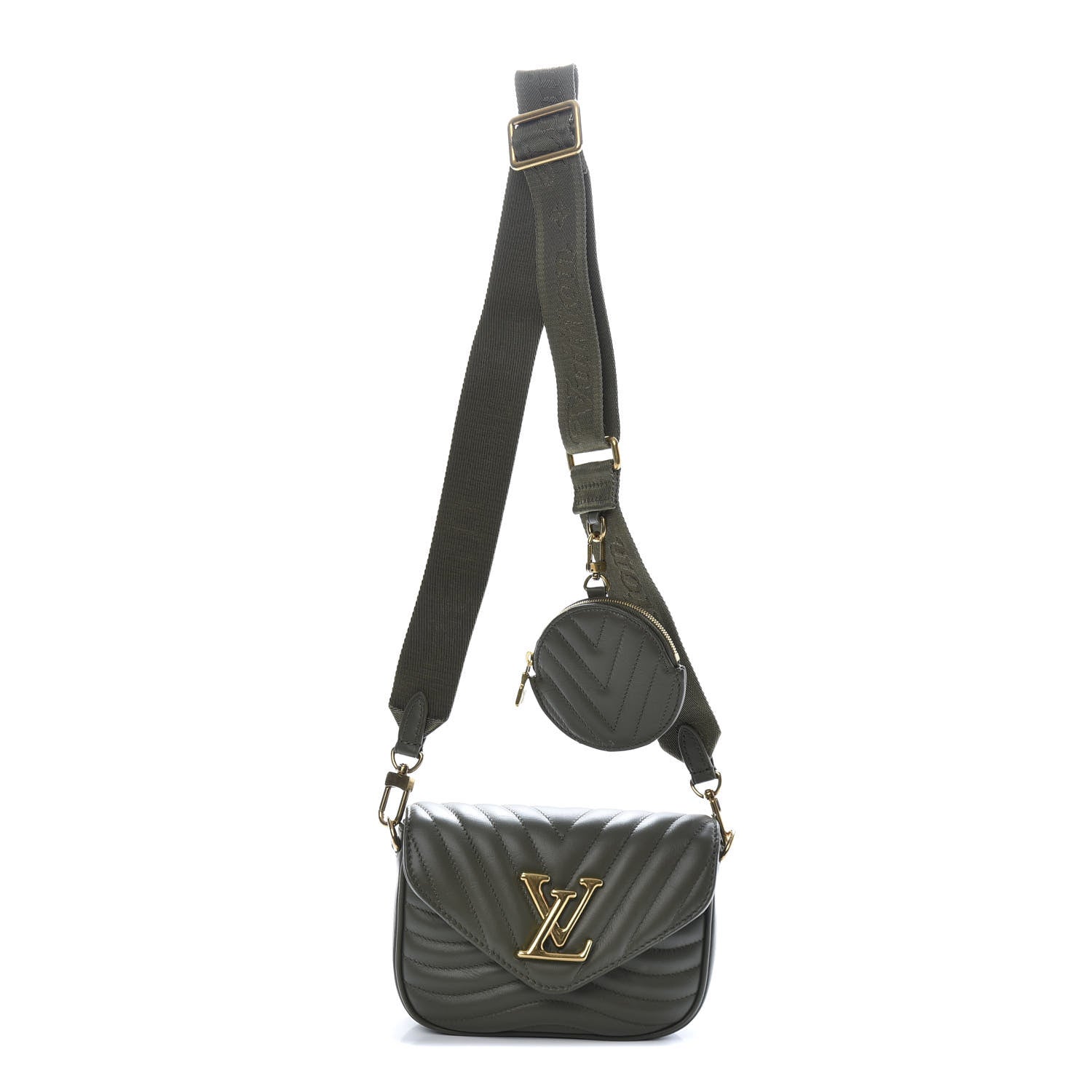 Louis Vuitton Calfskin New Wave Multi Pochette Kaki 1 of 10