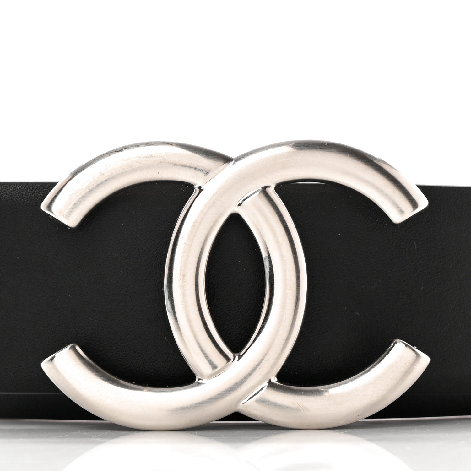 Chanel Calfskin CC Reversible Belt 70 28 Black Burgundy 5 of 6
