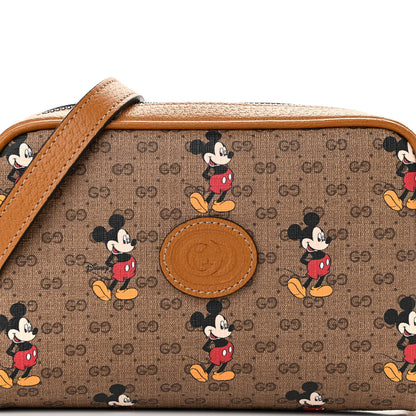 Gucci X DISNEY Mini Vintage GG Supreme Monogram Mickey Mouse Shoulder Bag Beige Vintage Sun Oil 8 of 10