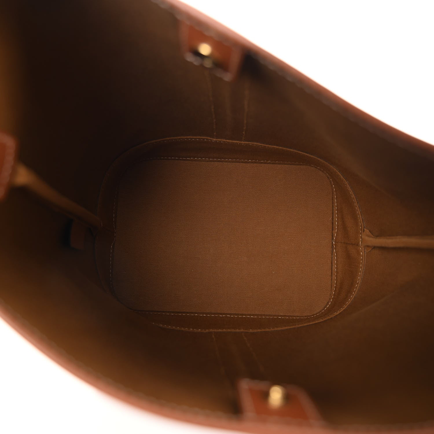 Celine Triomphe Canvas Calfskin Small Bucket Bag Tan 5 of 10