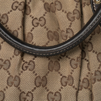 Gucci Monogram Studded Pelham Tote Dark Brown 9 of 10